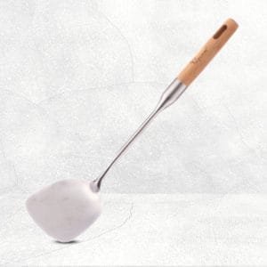 La gourmet Stainless Steel Spatula with Wood Handle