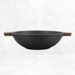 Shogun Granite Cookware Plus 36cm Covered Nonstick Wok with IH - Image 3