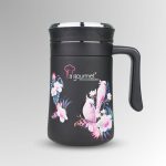 Vintage 500ml Mug - Black (Love Bird) - Image 2