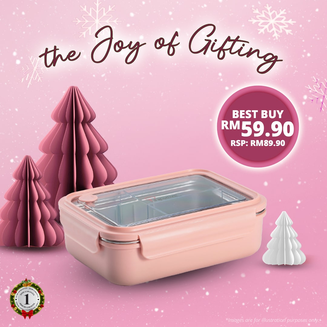 Capacity of 800ml square kitchen glass lunch box with silicone pink lid