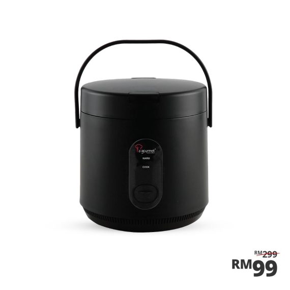 La gourmet 0.4L Rice Cooker, COAL BLACK