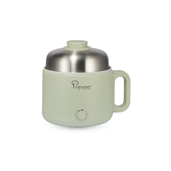 Electric 1.6L Multi Cooker (Ceramic Coating With Steamer Piece) - Mint Green