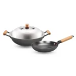 Nitrigan Trio Set (30cm Wok+ 20cm Frypan) - Image 2